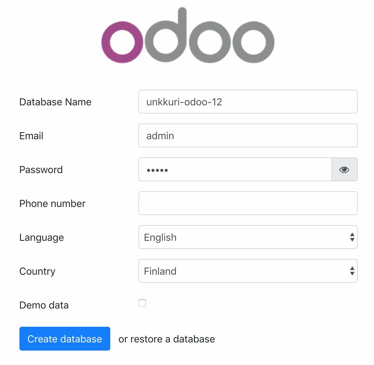 Odoo CMS- Sample image floating