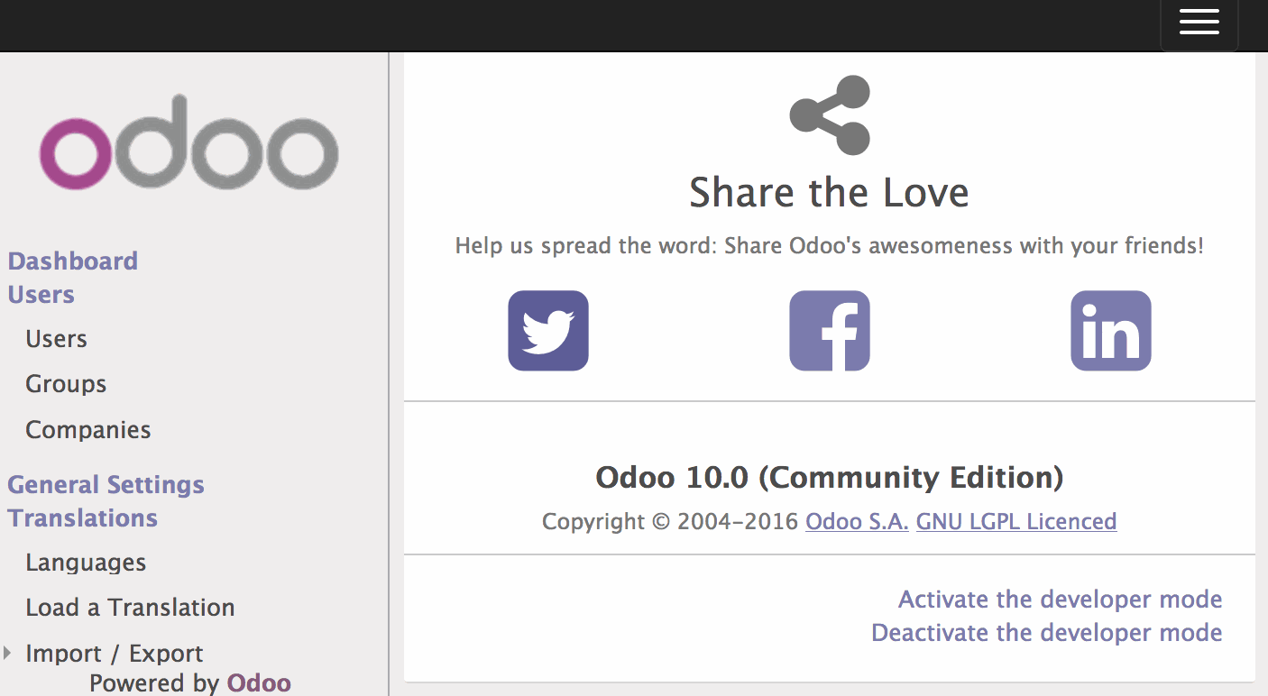 Odoo CMS- Sample image floating